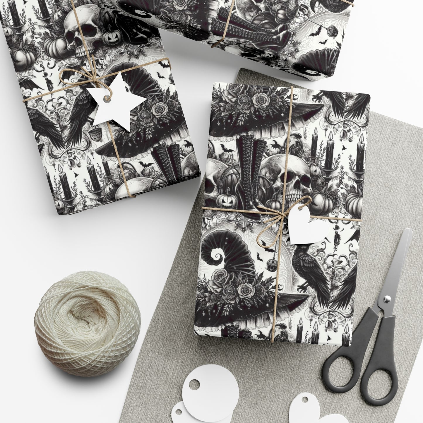 Witch Hat and Boots Gift Wrap