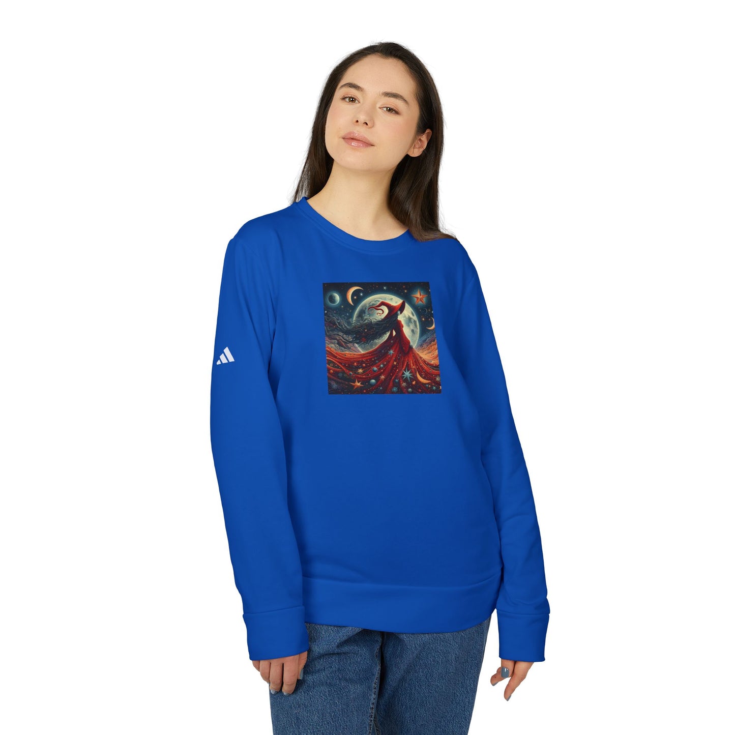 Witch Adidas® Unisex Fleece Crewneck Sweatshirt