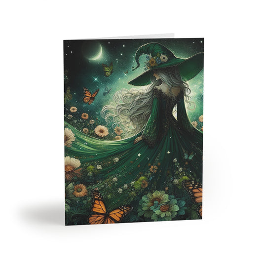 Witch Greeting Cards (8 pc, 16 pc, and 24 pc) Envelopes Included