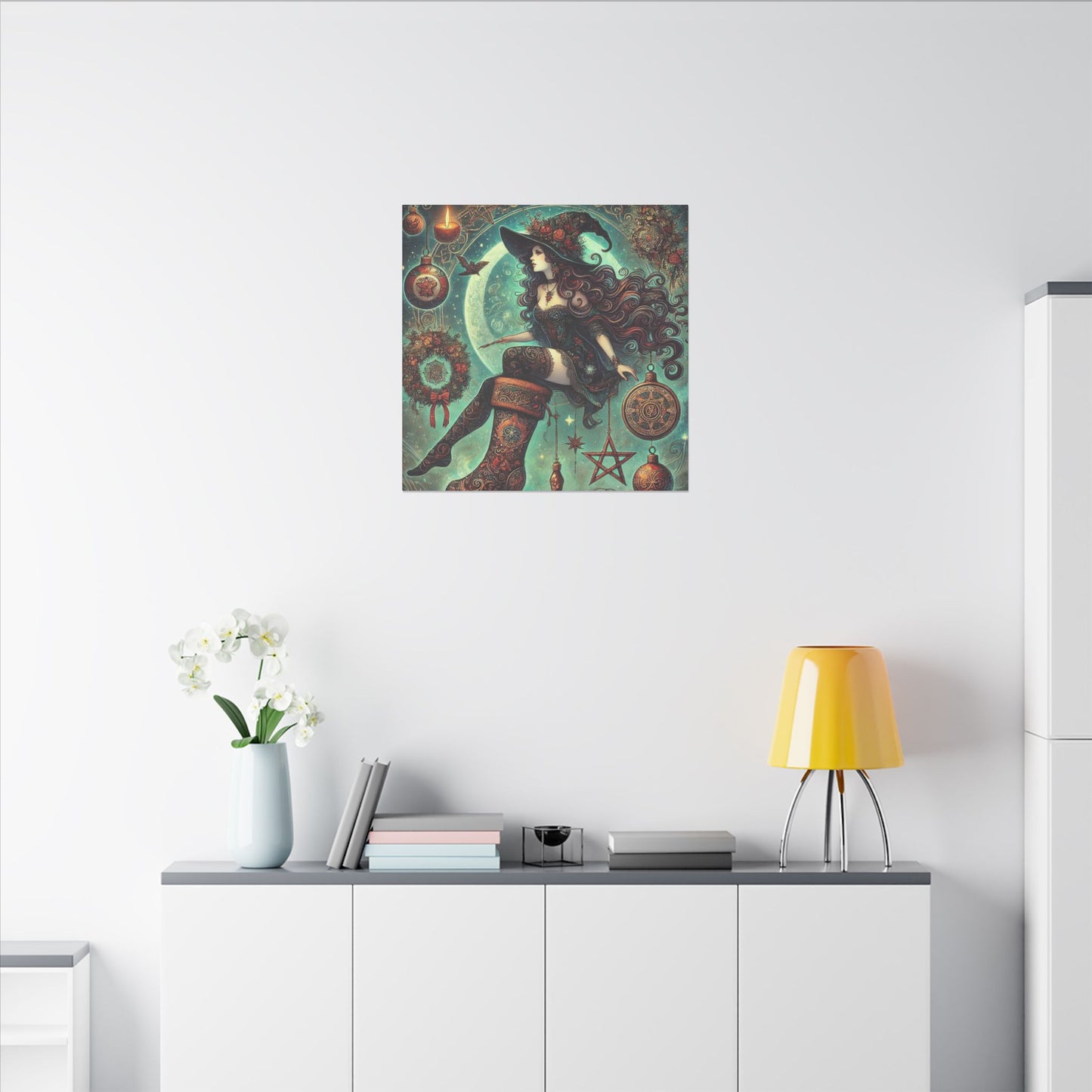 Canvas Wall Art - Witch Design