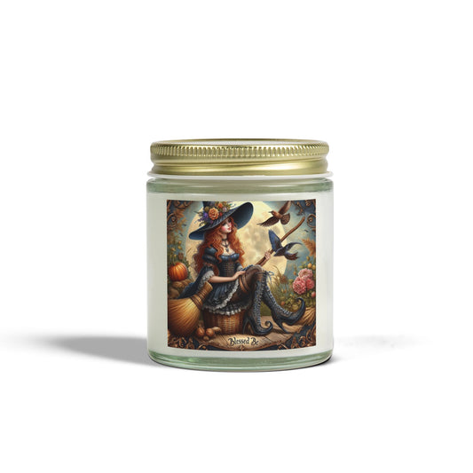 Blessed Be Witch Candles, Coconut Apricot Wax (4oz, 9oz)