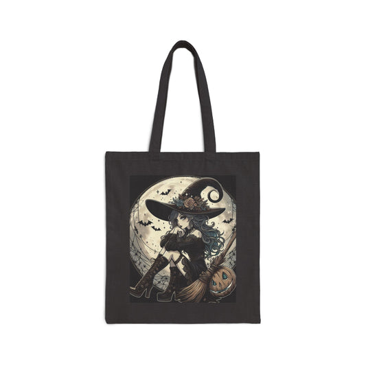 Witch Tote Bag - Cotton Canvas