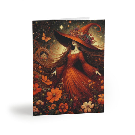 Witch Greeting Cards (8 pc, 16 pc, and 24 pc) Envelopes Included