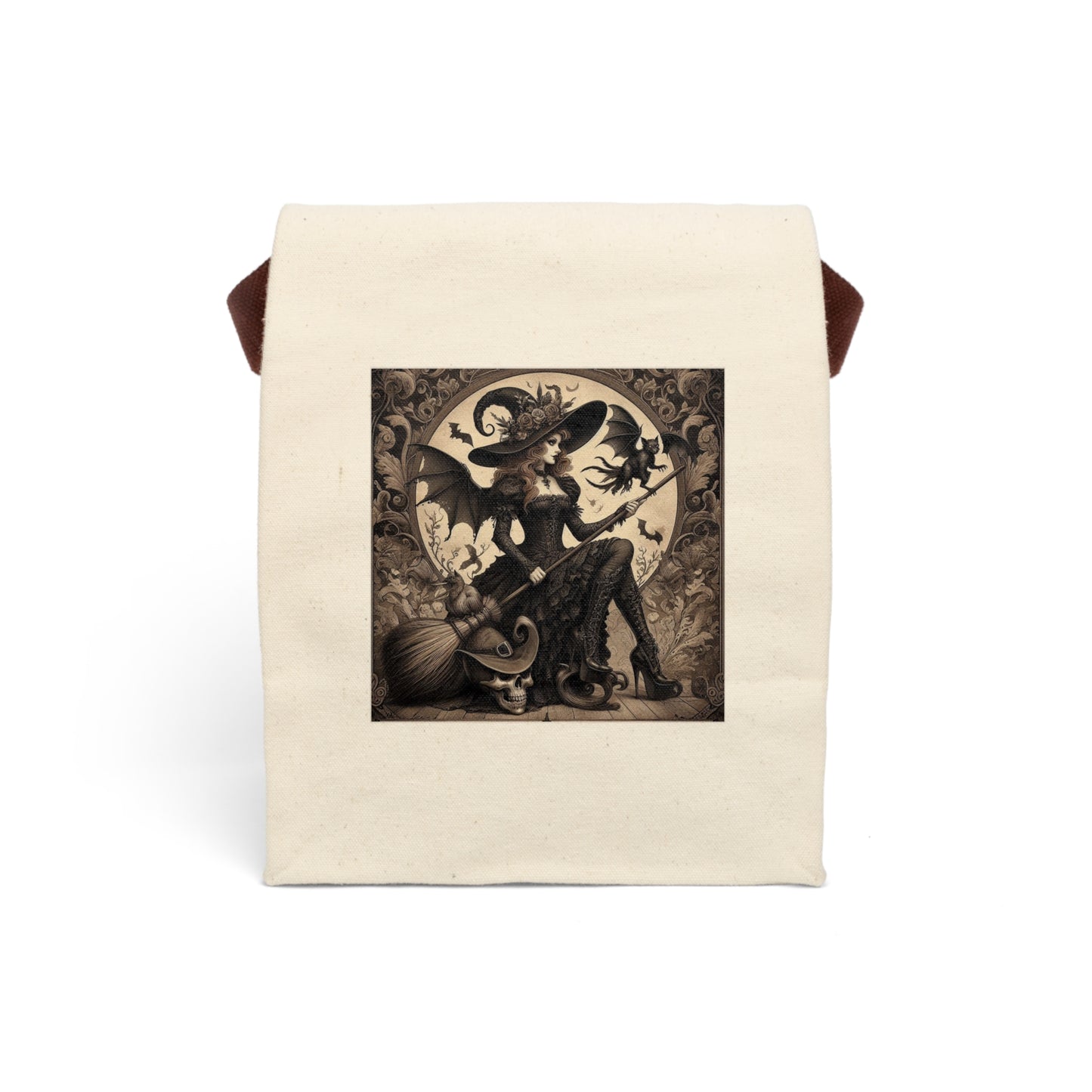 Witch Canvas Lunch Bag