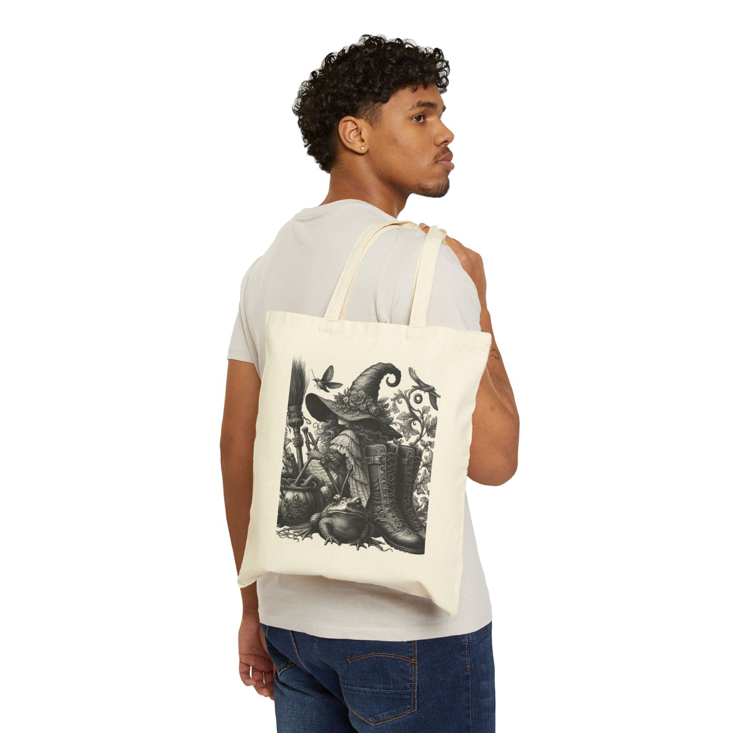 Witch Tote Bag - Cotton Canvas