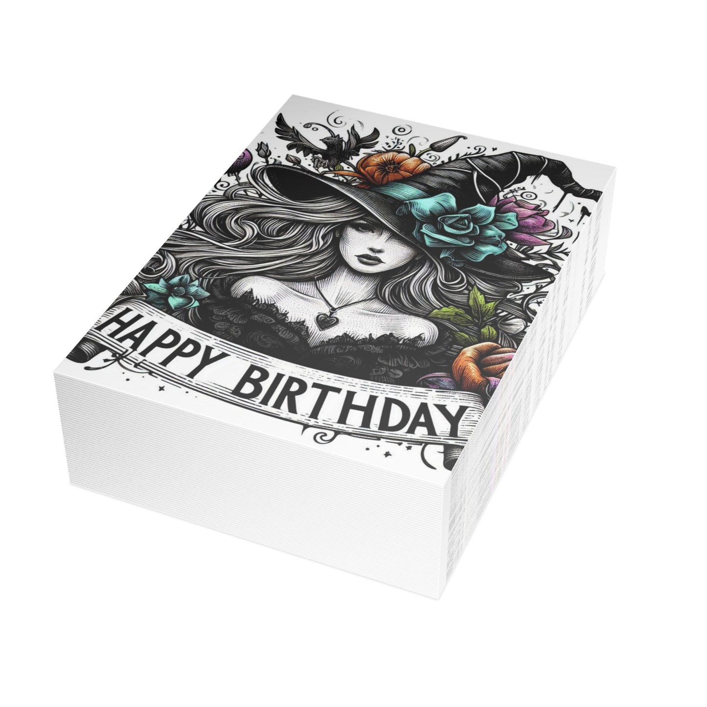 Witch Happy Birthday Postcard Bundles