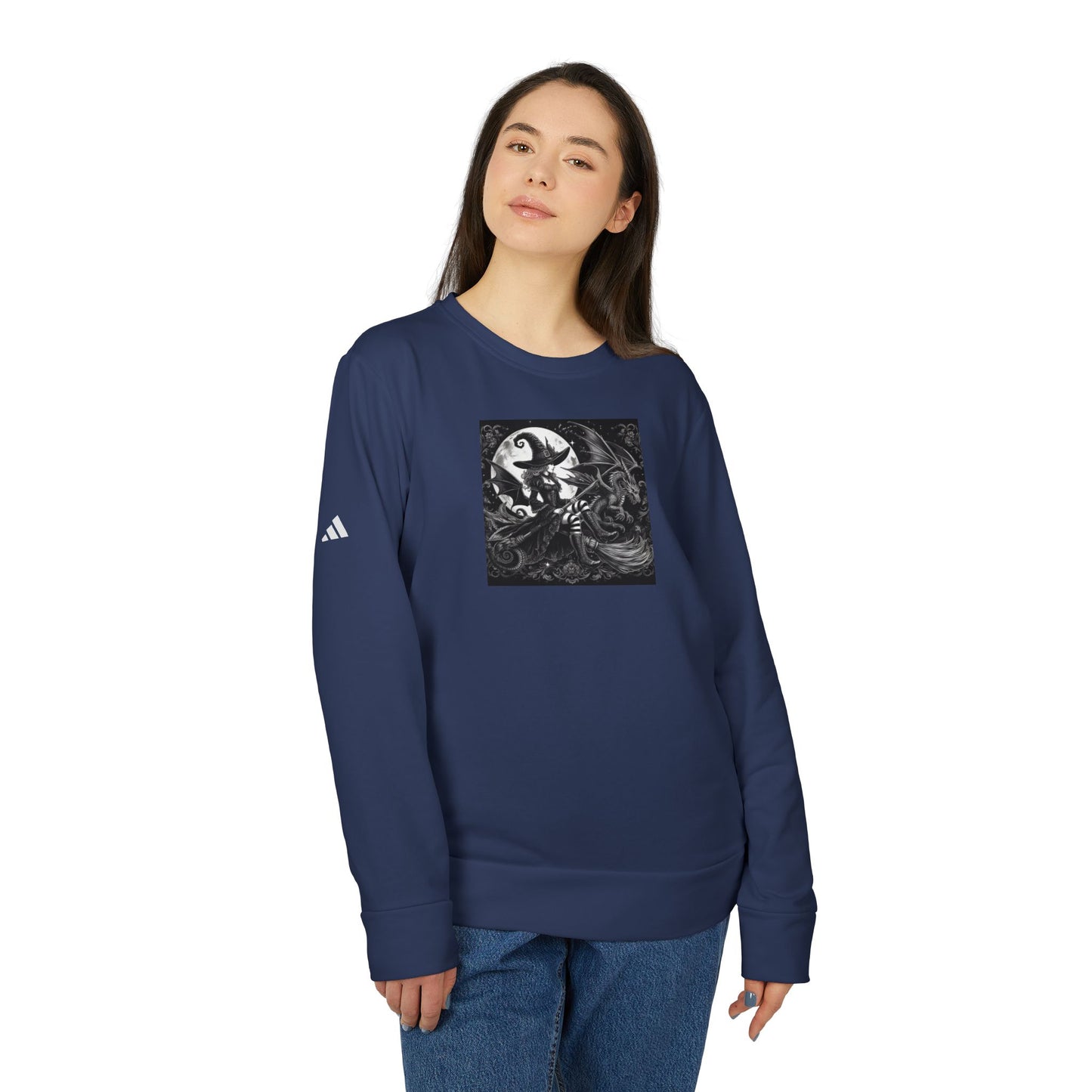 Witch Adidas® Unisex Fleece Crewneck Sweatshirt