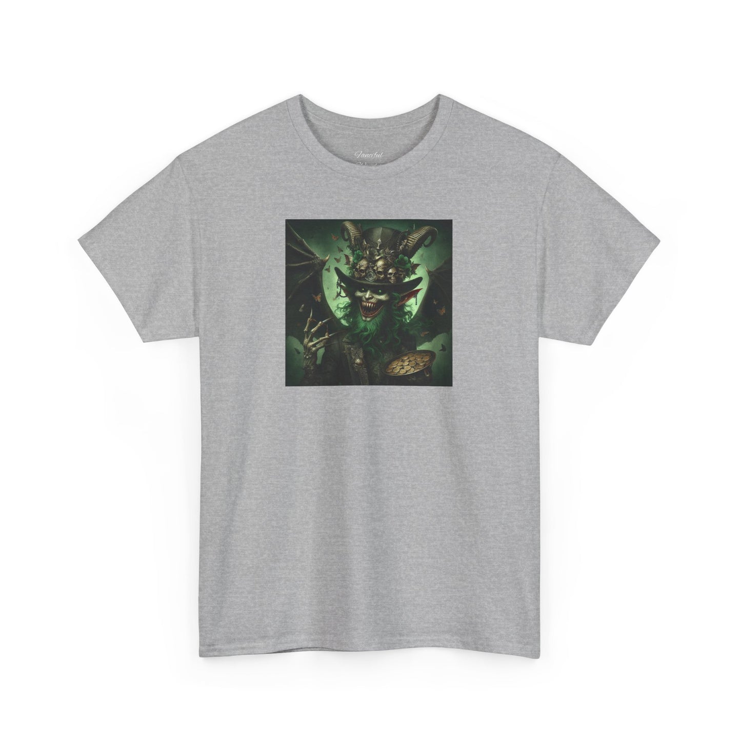 Demon Leprechaun St. Patrick's Day Unisex Heavy Cotton Tee - Gildan 100% Cotton