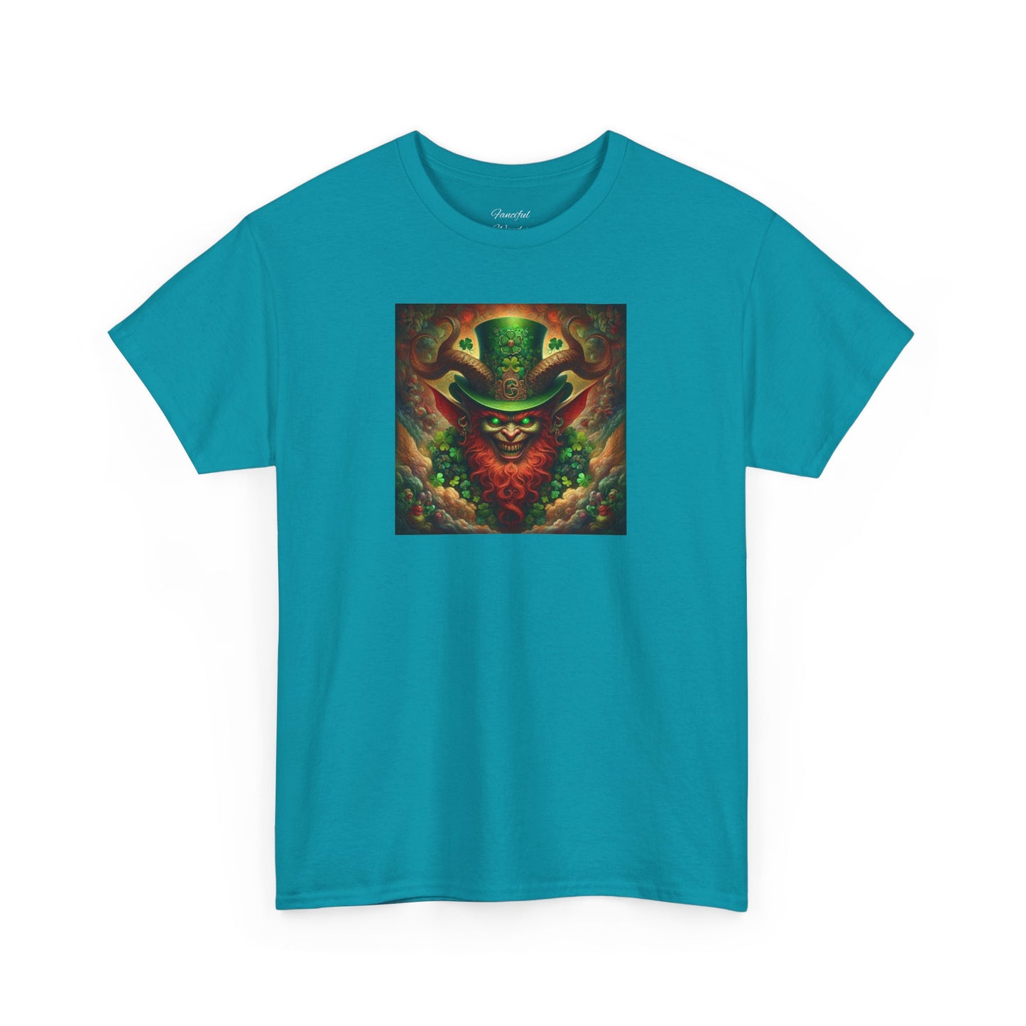 Demon Leprechaun St. Patrick's Day Unisex Heavy Cotton Tee - Gildan 100% Cotton