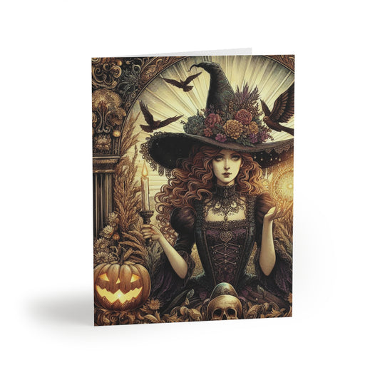 Witch Greeting Cards (8 pc, 16 pc, and 24 pc) Envelopes Included