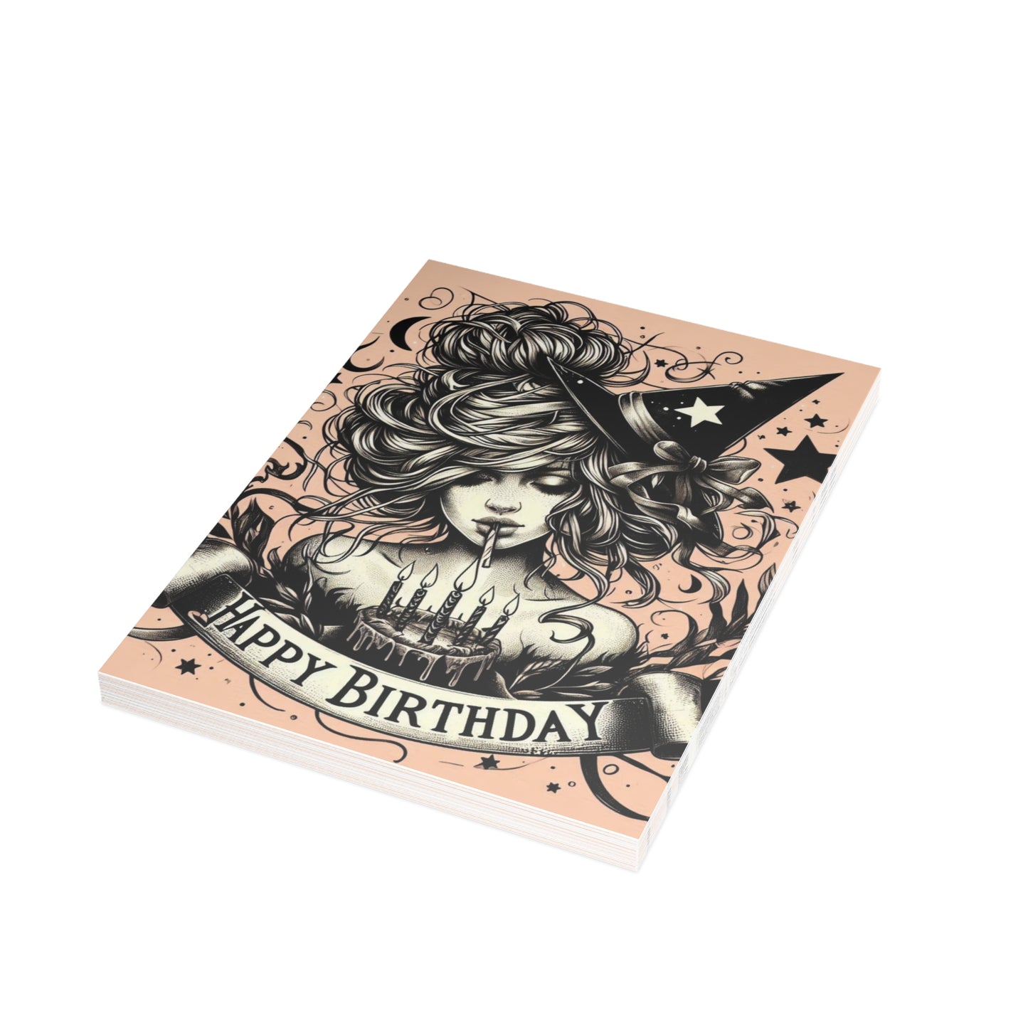 Witch Happy Birthday Postcard Bundles