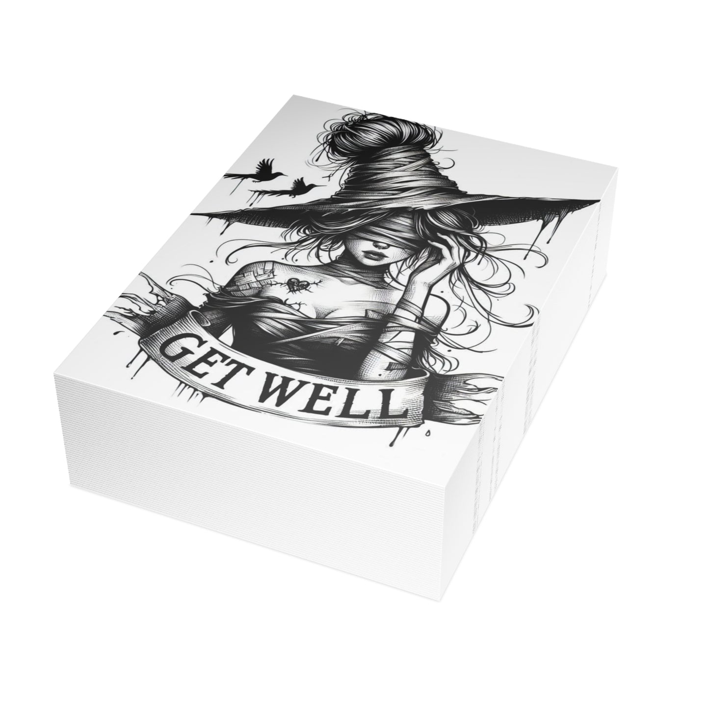 Get Well Witch Postcard Bundles