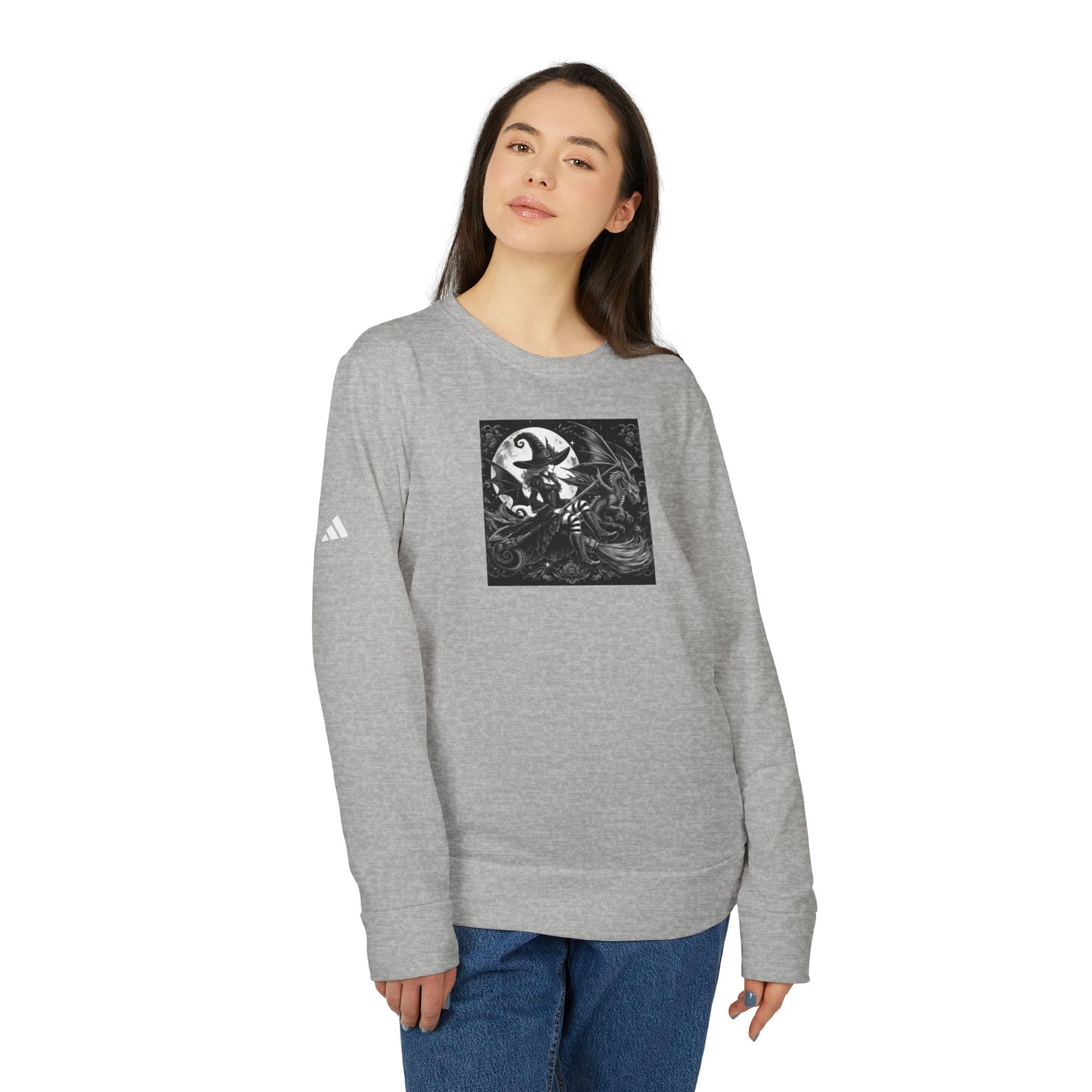 Witch Adidas® Unisex Fleece Crewneck Sweatshirt