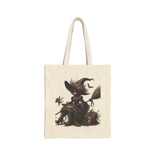 Witch Tote Bag - Cotton Canvas