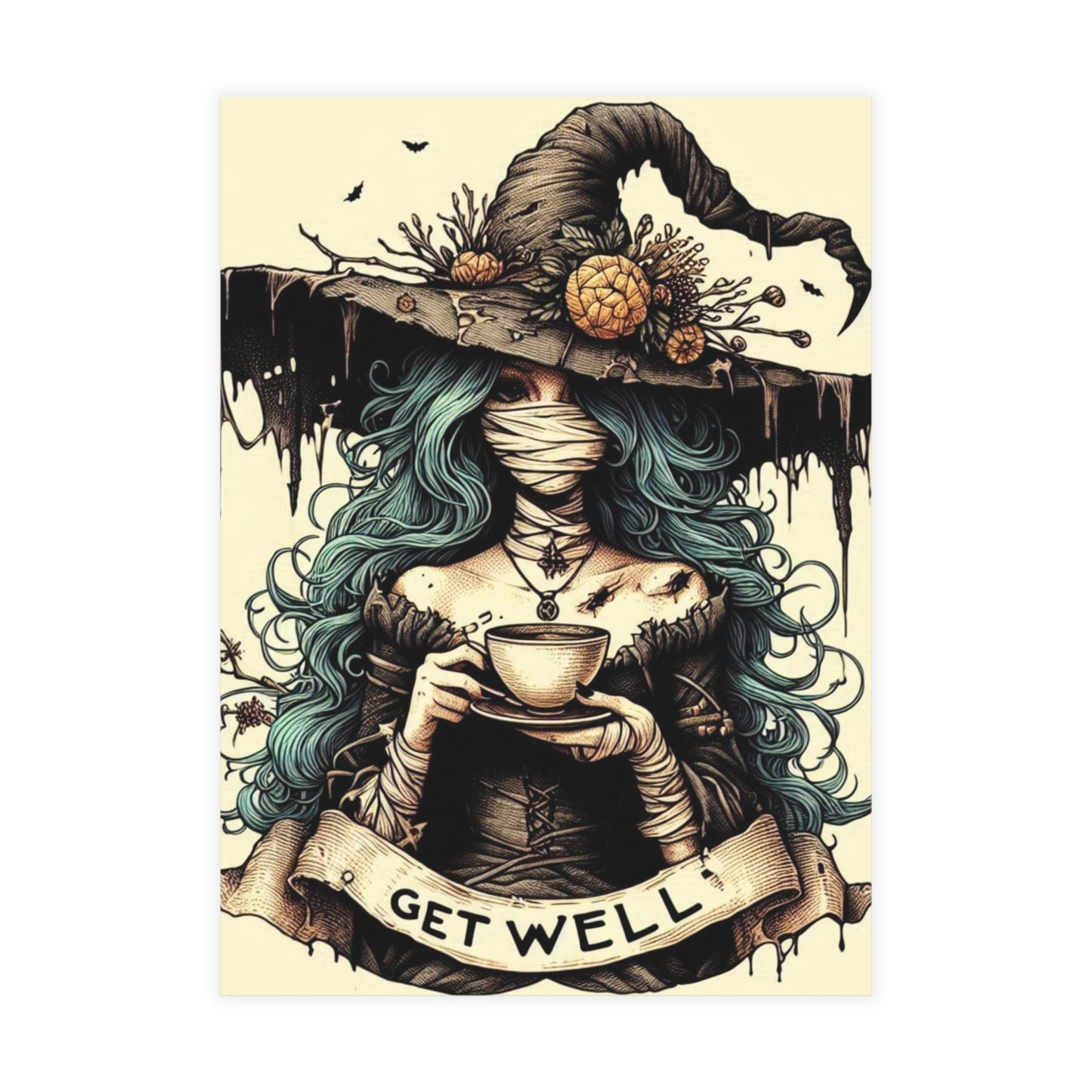 Get Well Witch Postcard Bundles