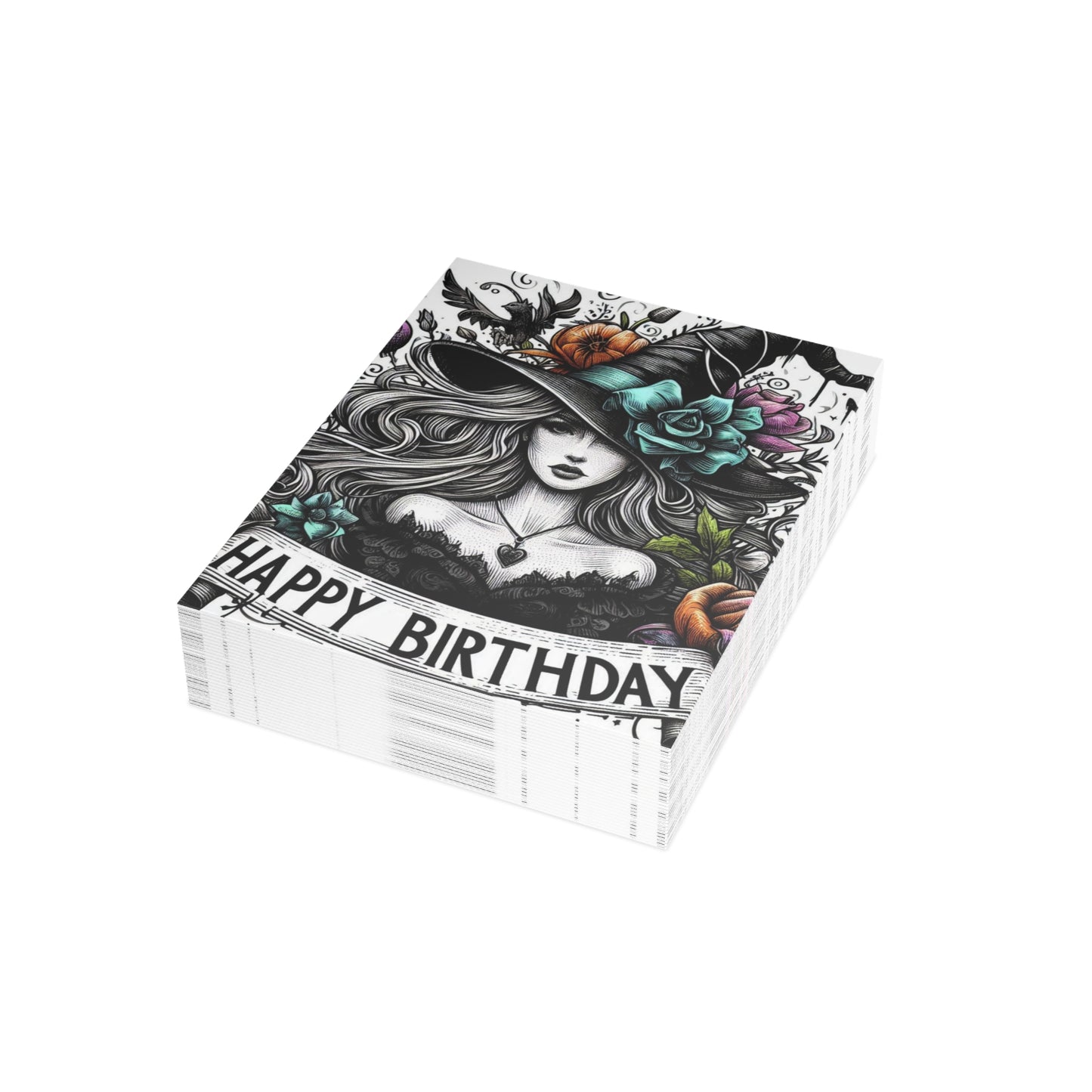 Witch Happy Birthday Postcard Bundles