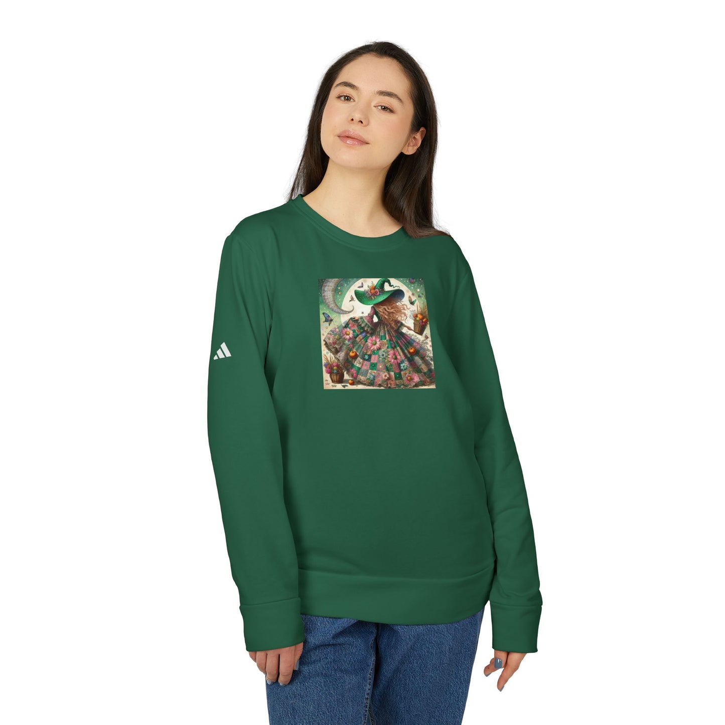 Witch Adidas® Unisex Fleece Crewneck Sweatshirt