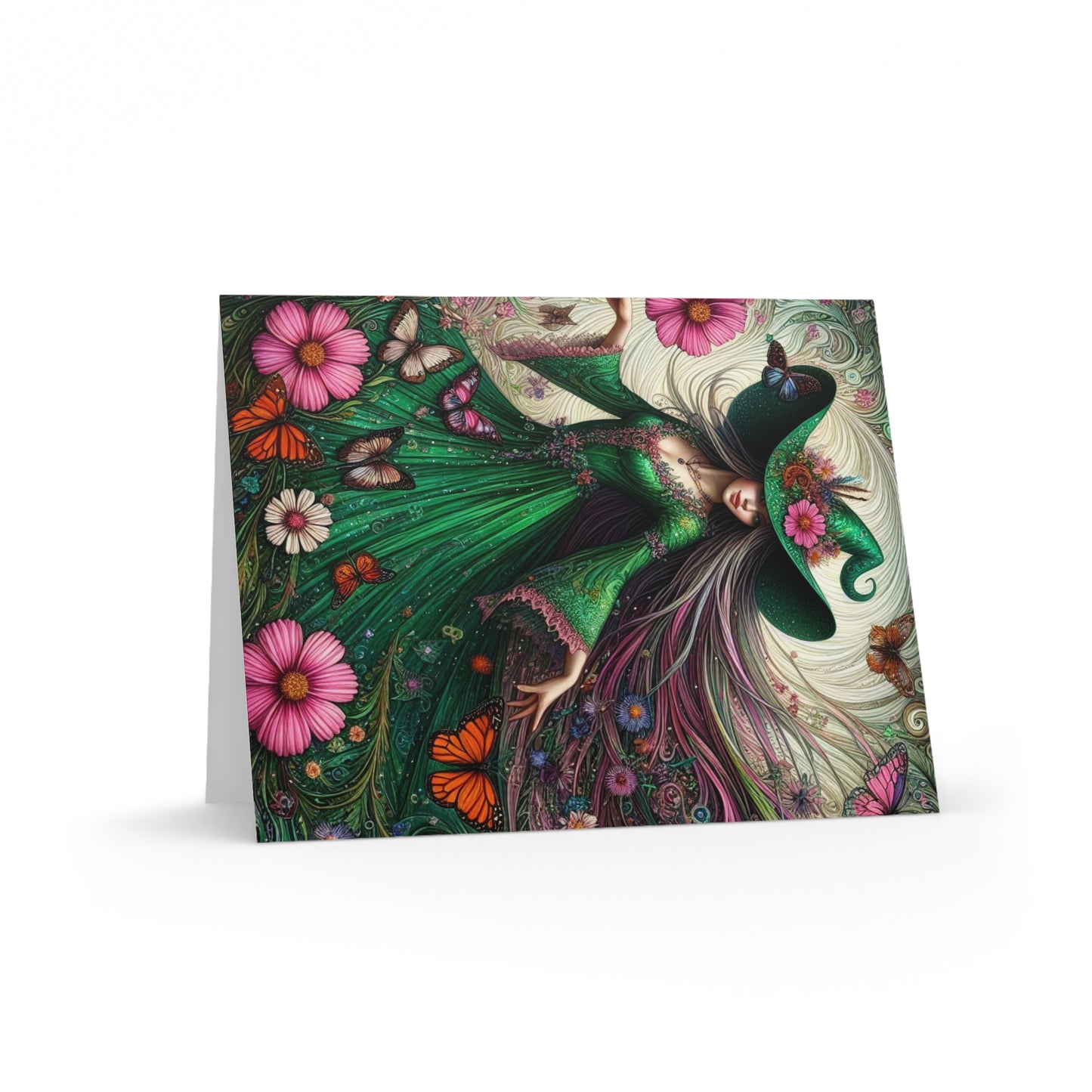 Witch Greeting Cards (8 pc, 16 pc, and 24 pc) Envelopes Included