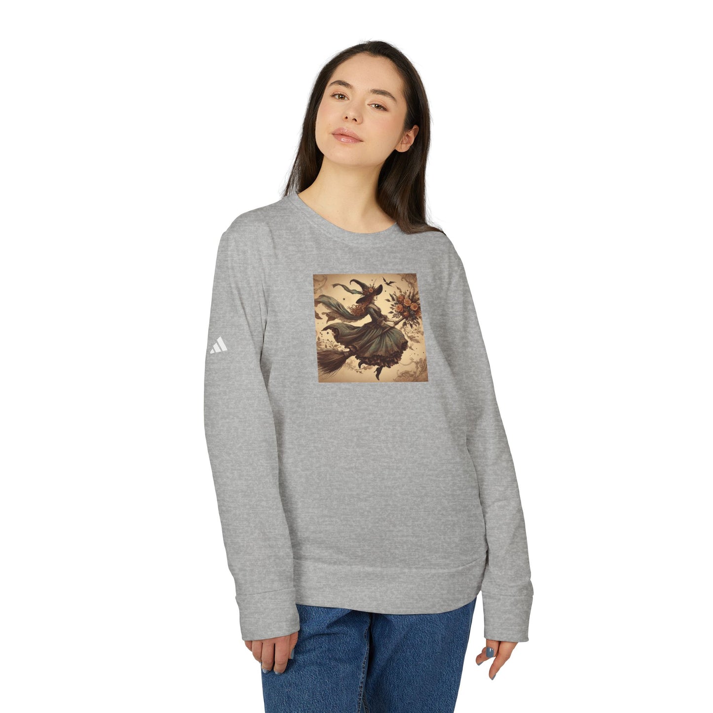 Witch Adidas® Unisex Fleece Crewneck Sweatshirt