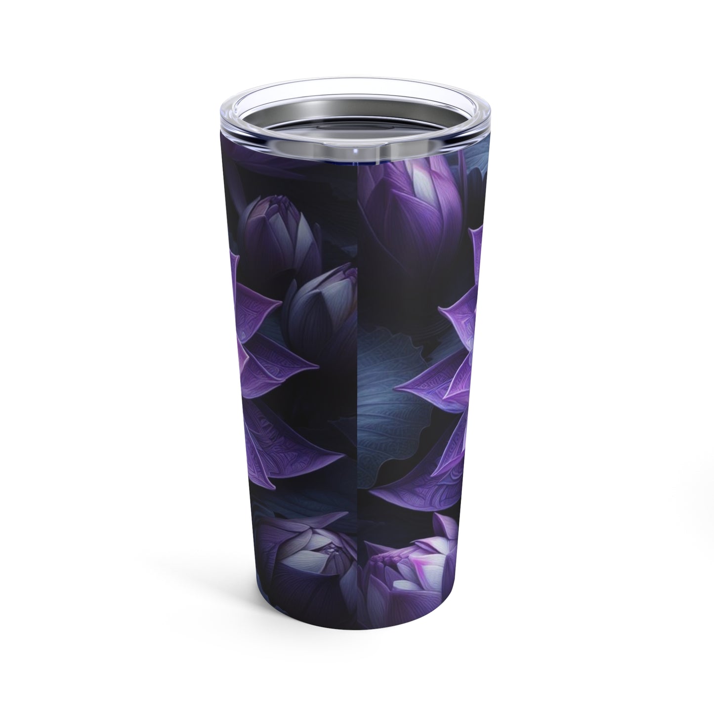 Lotus Purple Flower Tumbler 20oz