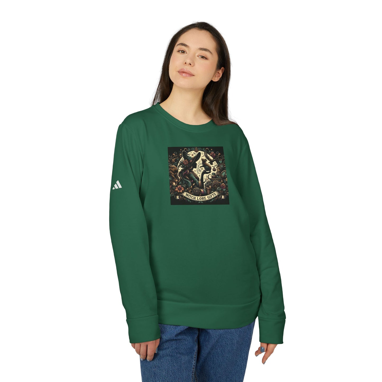 Witch Lore Gifts Adidas® Unisex Fleece Crewneck Sweatshirt