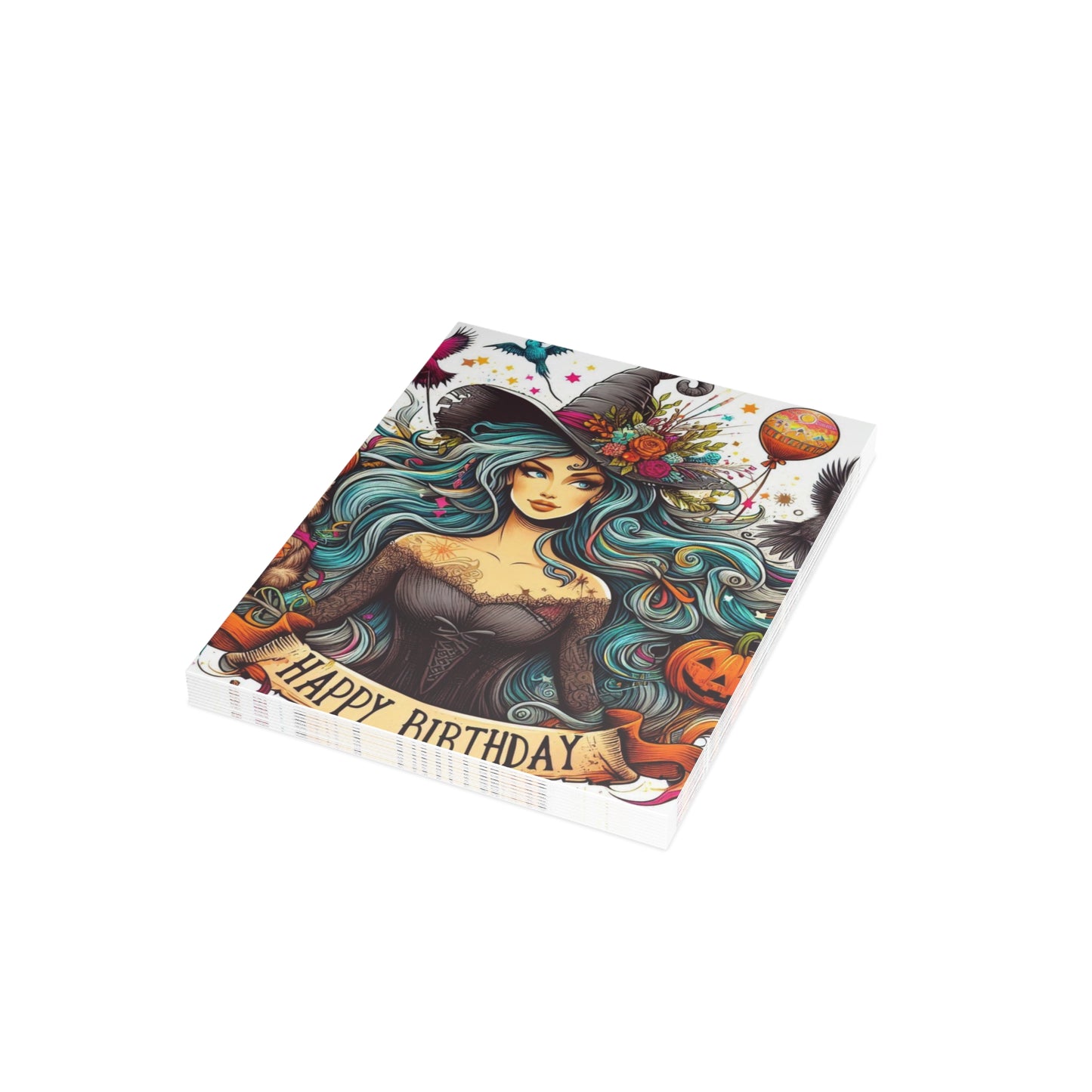 Witch Happy Birthday Postcard Bundles