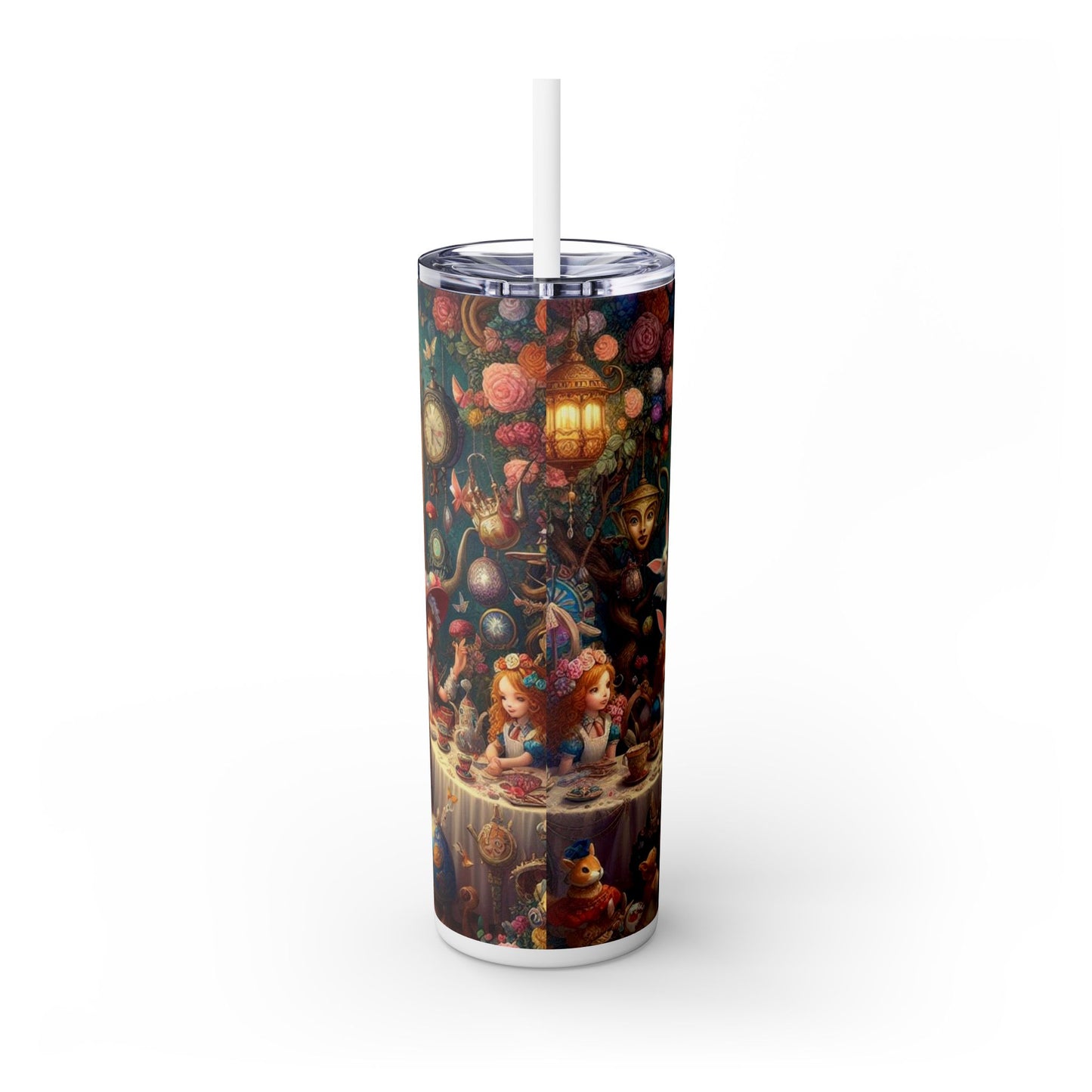 Alice Skinny Tumbler with Straw, 20oz