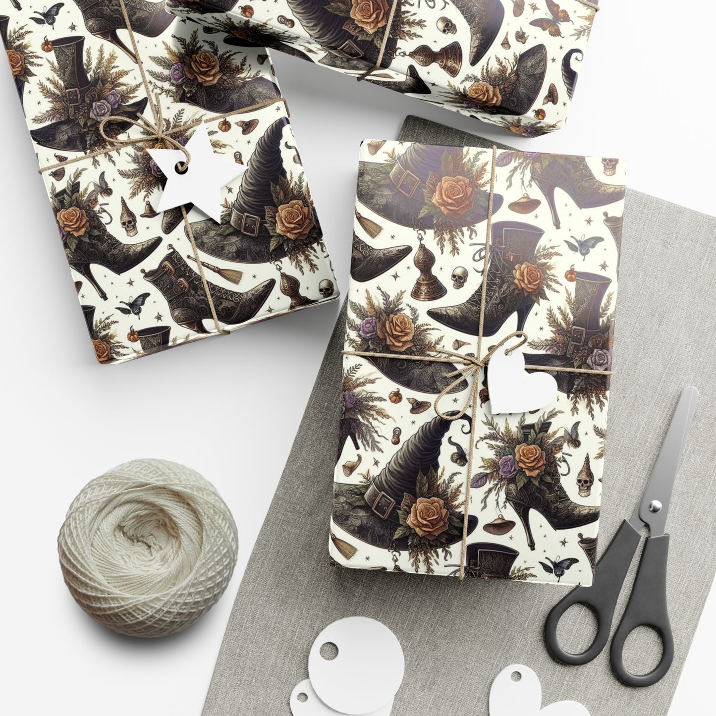 Witch Hat and Boots Gift Wrap