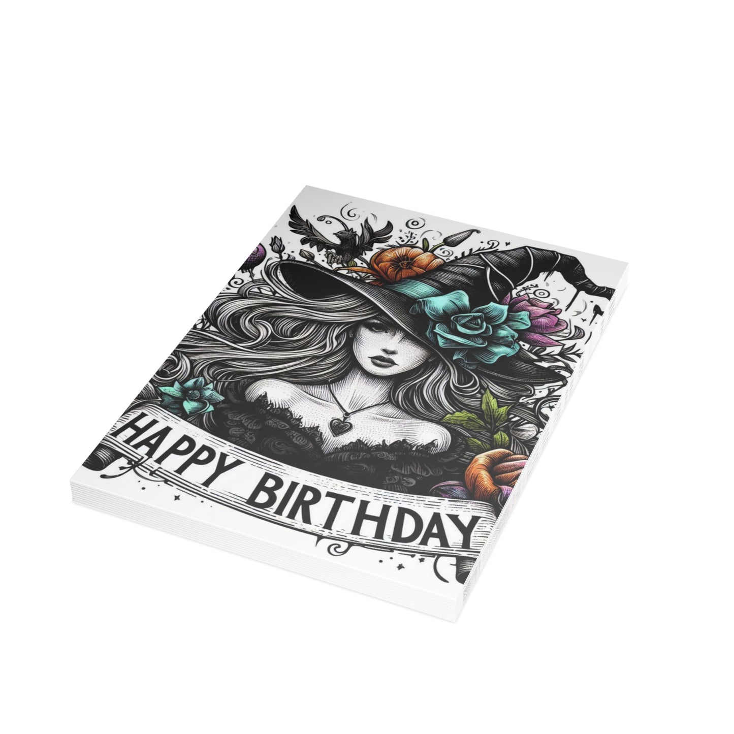 Witch Happy Birthday Postcard Bundles