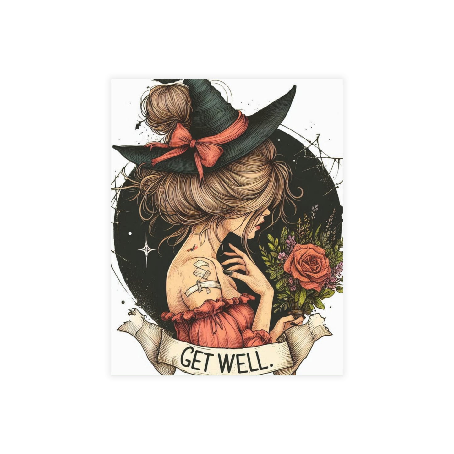 Get Well Witch Postcard Bundles