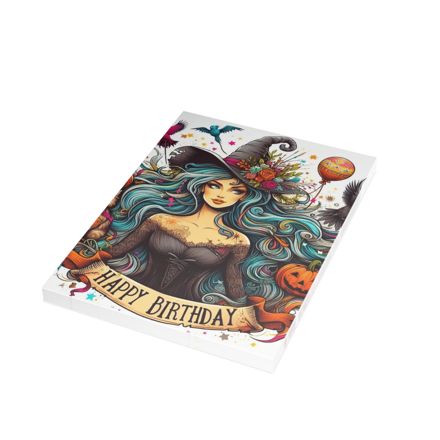 Witch Happy Birthday Postcard Bundles