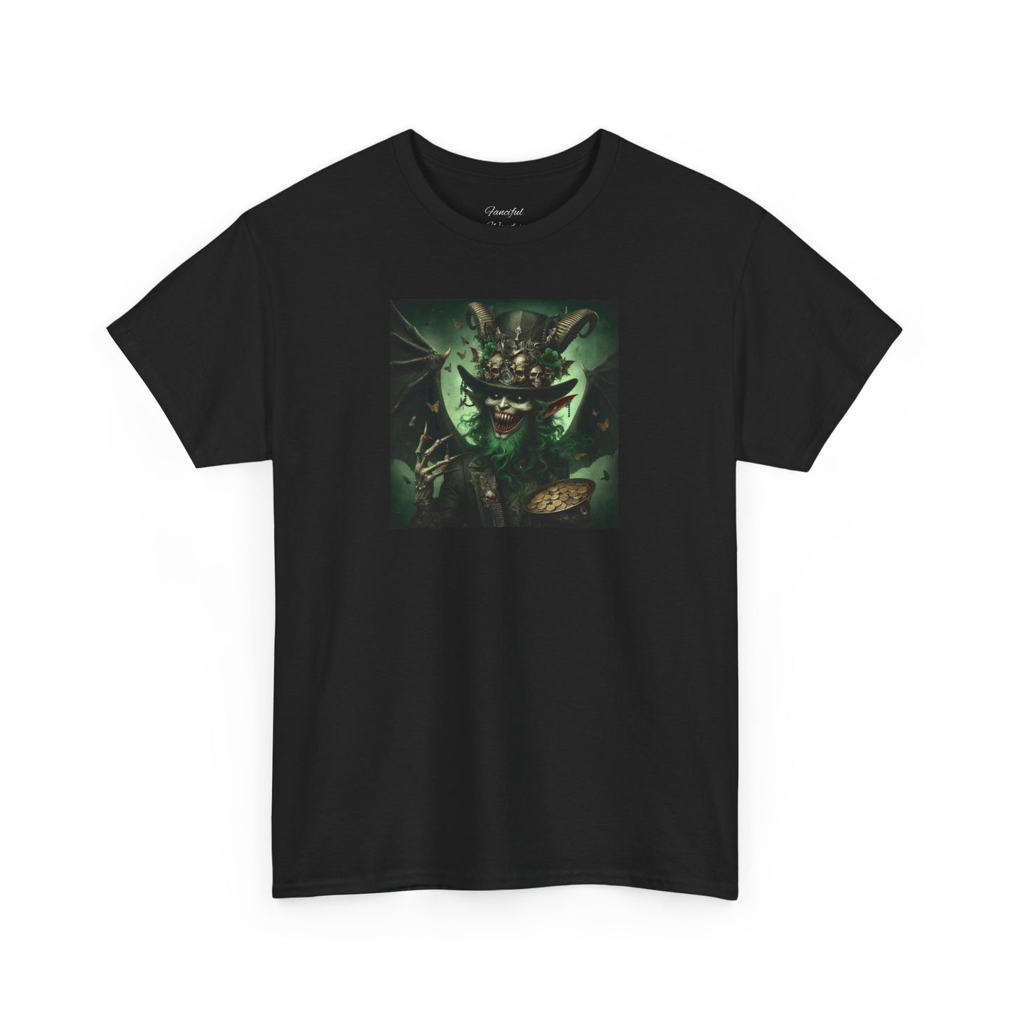 Demon Leprechaun St. Patrick's Day Unisex Heavy Cotton Tee - Gildan 100% Cotton