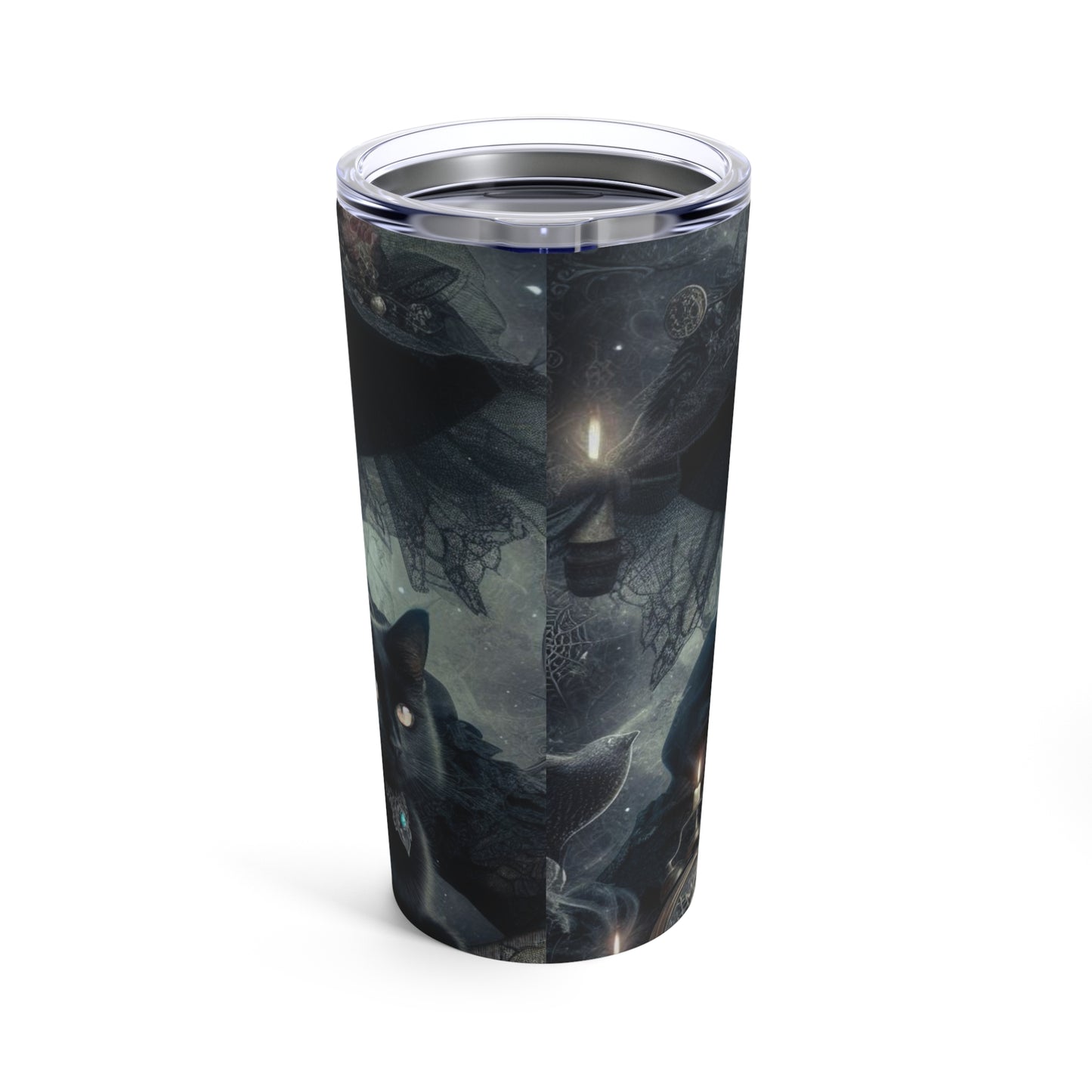 Witch and Black Cat Halloween Tumbler 20oz