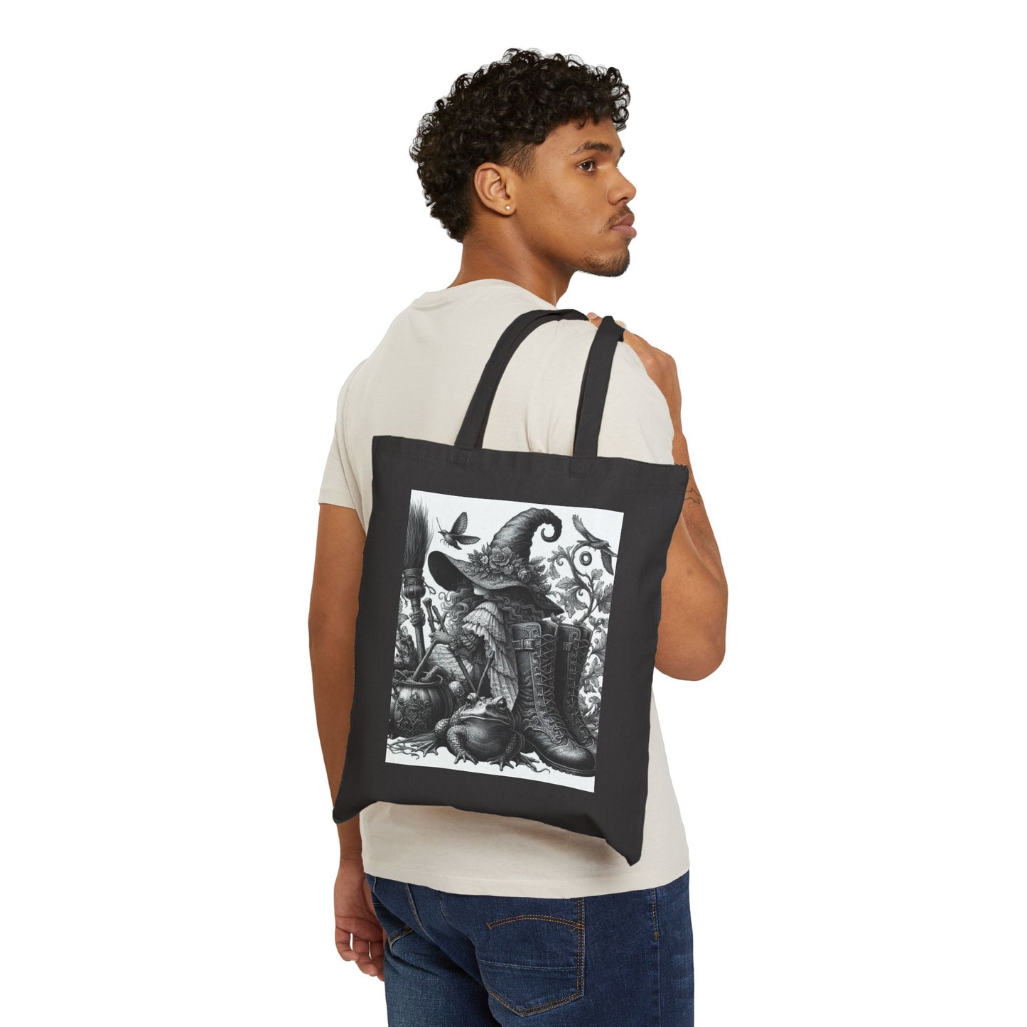 Witch Tote Bag - Cotton Canvas