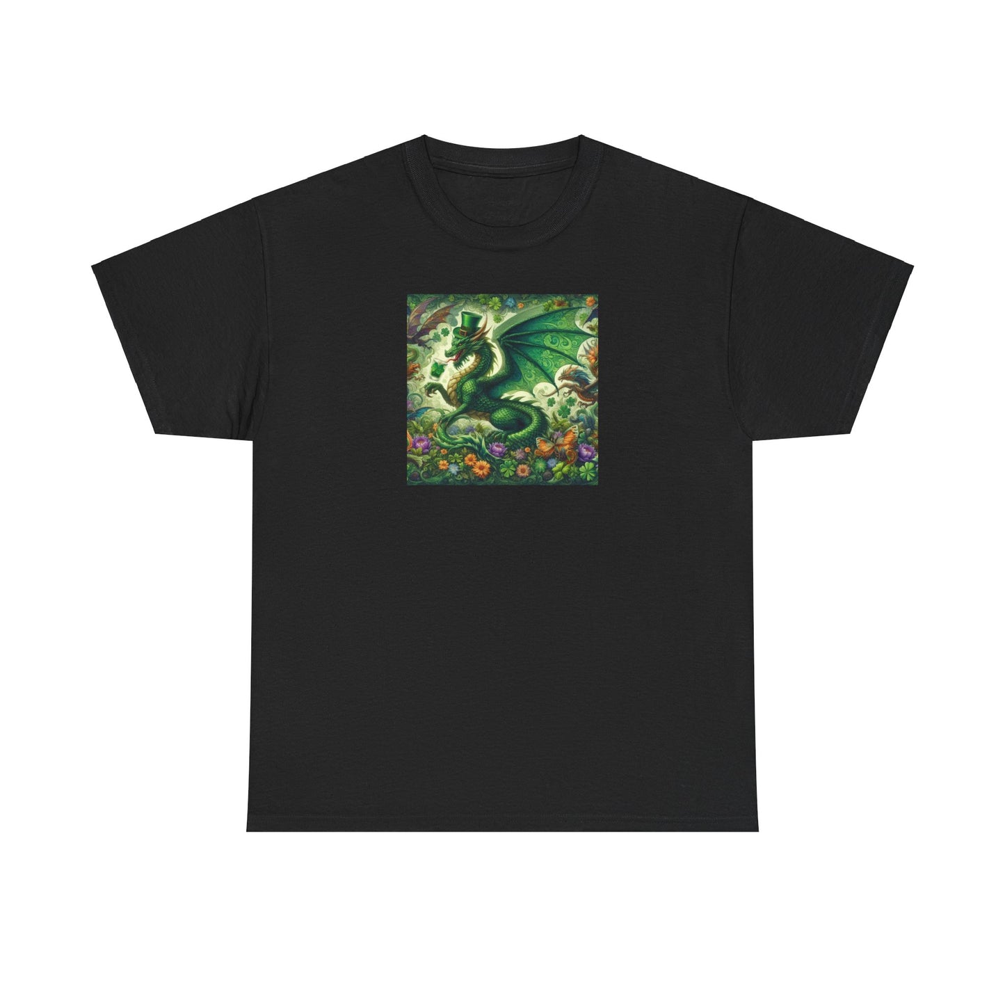 Dragon St. Patrick"s Day Unisex Heavy Cotton Tee - Gildan 100% Cotton