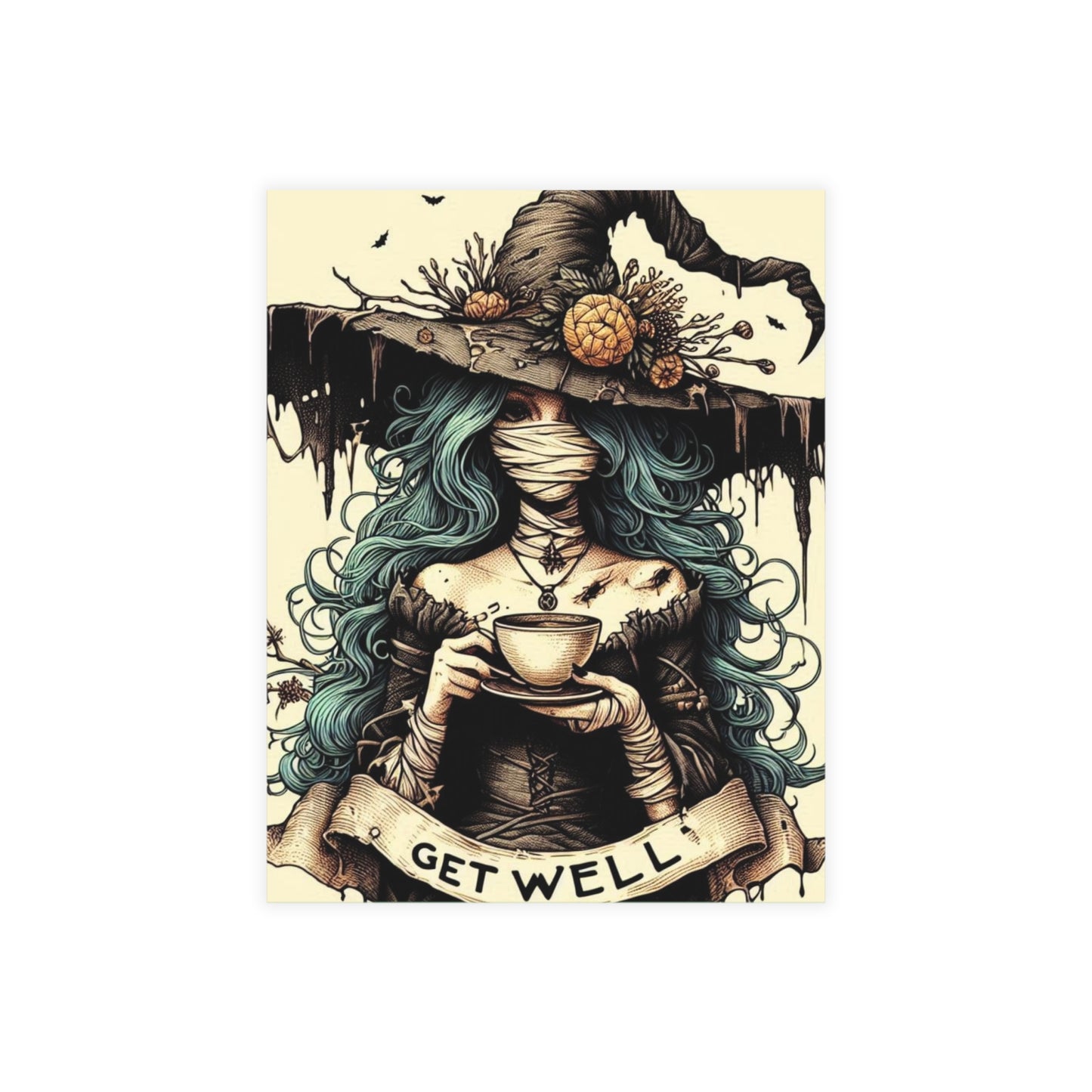 Get Well Witch Postcard Bundles