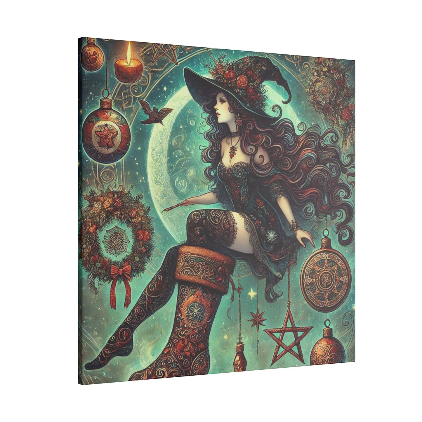 Canvas Wall Art - Witch Design