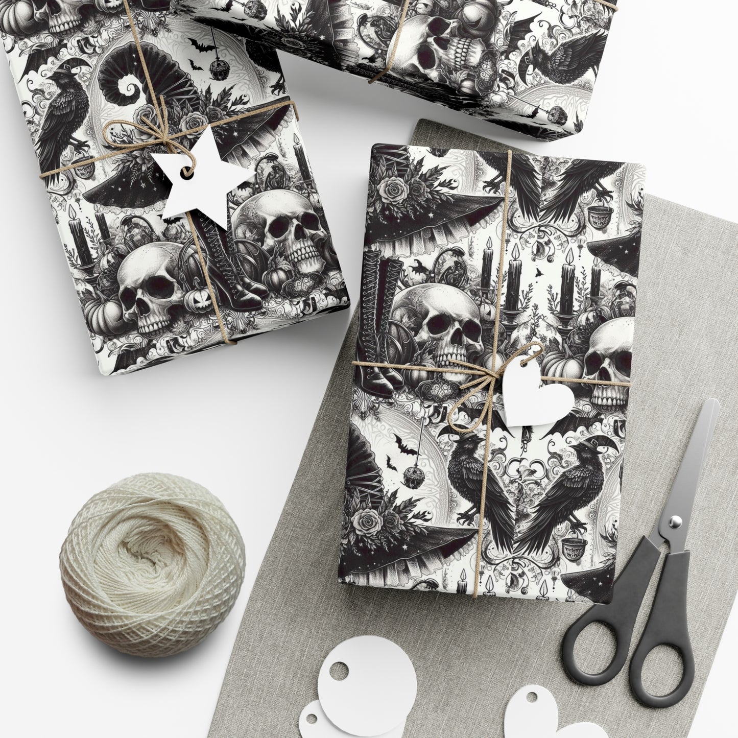 Witch Hat and Boots Gift Wrap