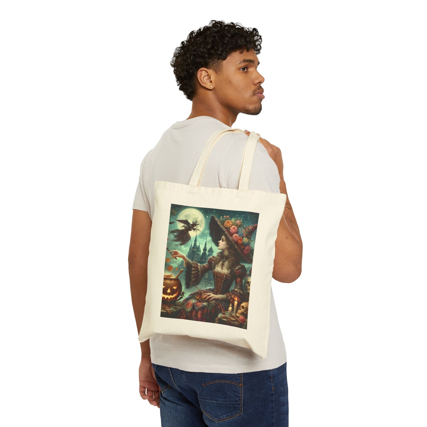 Witch Tote Bag - Cotton Canvas