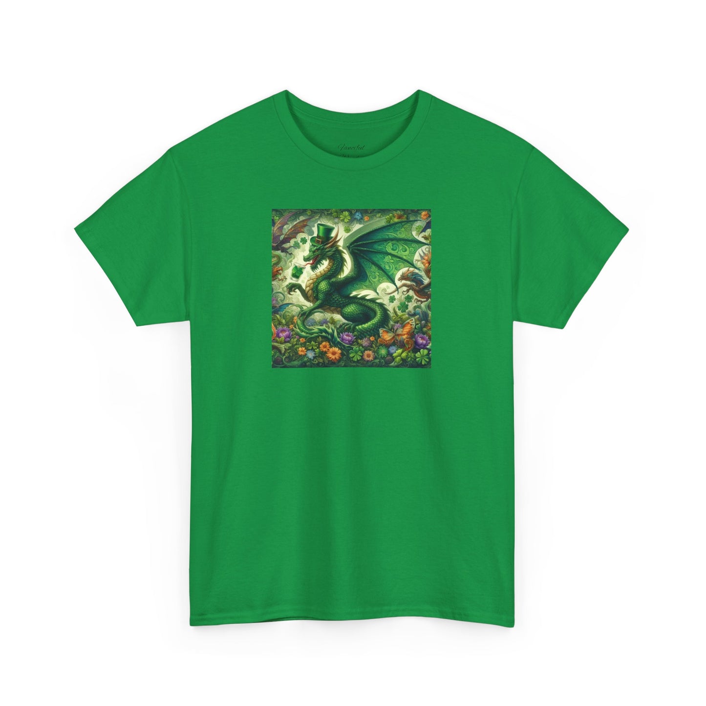 Dragon St. Patrick"s Day Unisex Heavy Cotton Tee - Gildan 100% Cotton