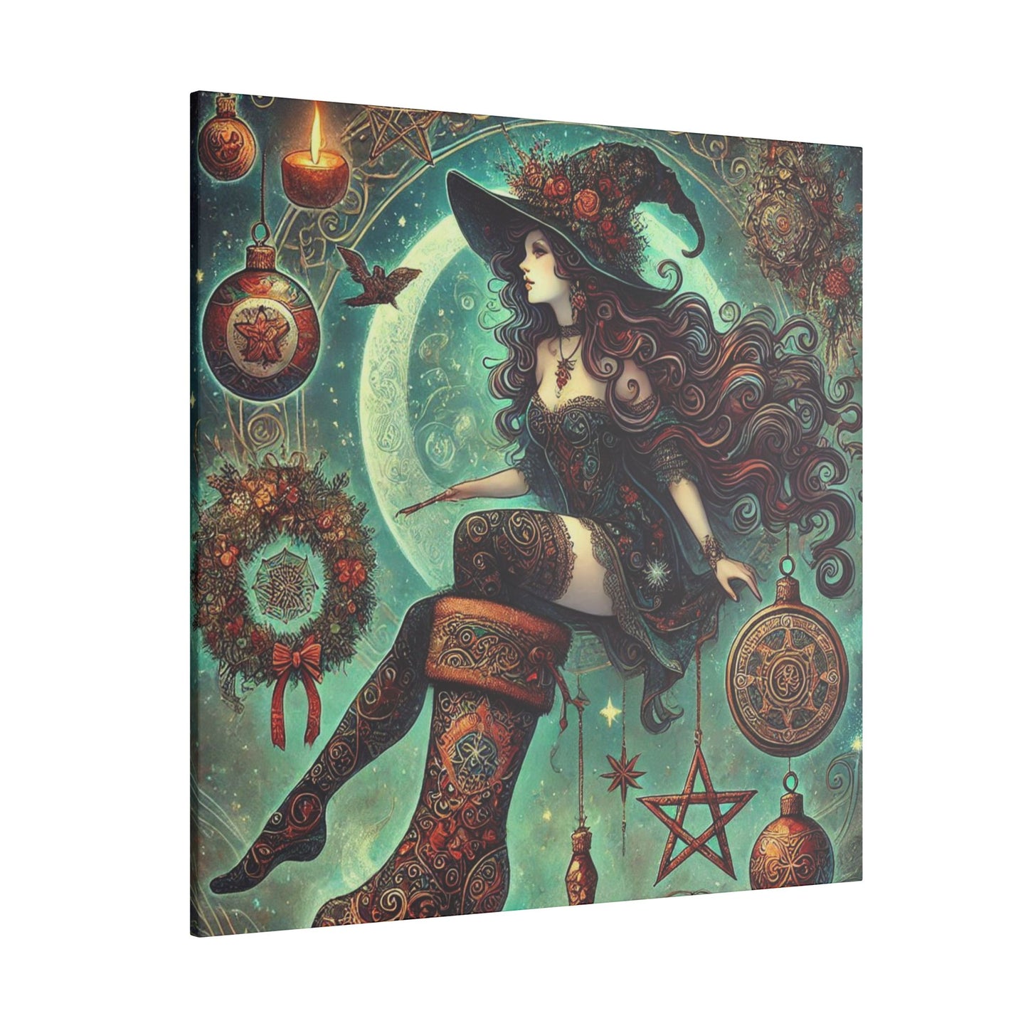 Canvas Wall Art - Witch Design