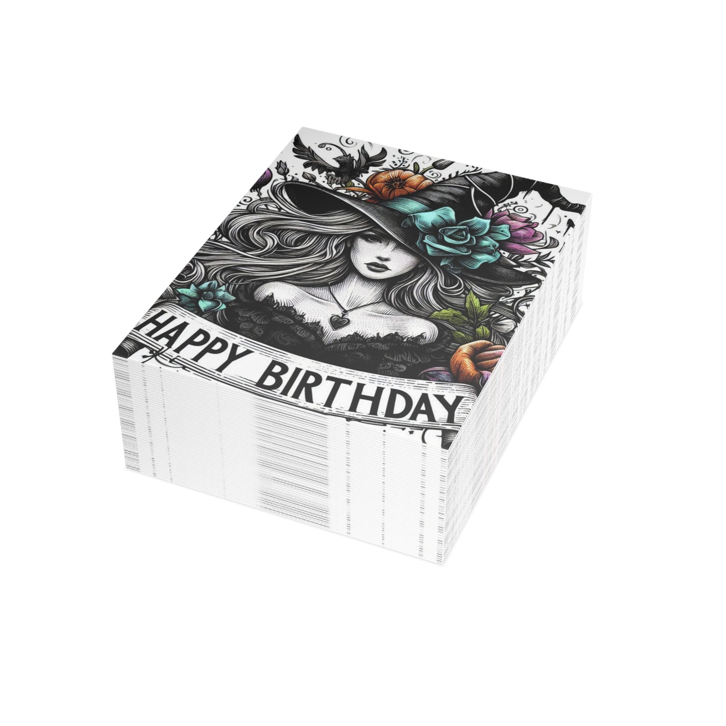 Witch Happy Birthday Postcard Bundles