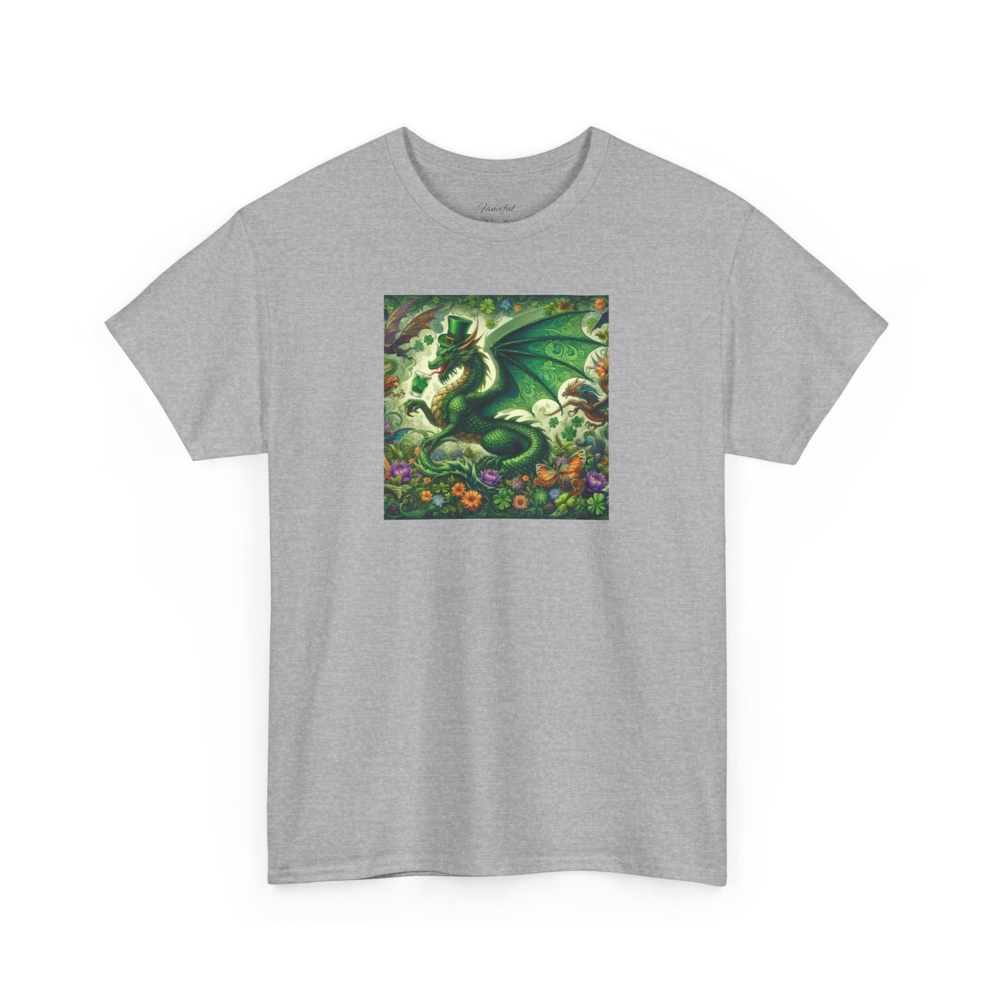 Dragon St. Patrick"s Day Unisex Heavy Cotton Tee - Gildan 100% Cotton