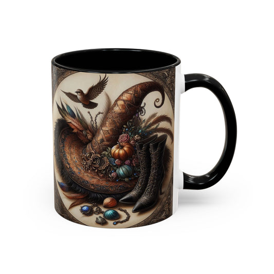 Coffee Mug - Witch Hat and Boots Design