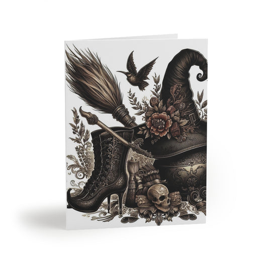 Witch Hat Greeting Cards (8 pc, 16 pc, and 24 pc) Envelopes Included