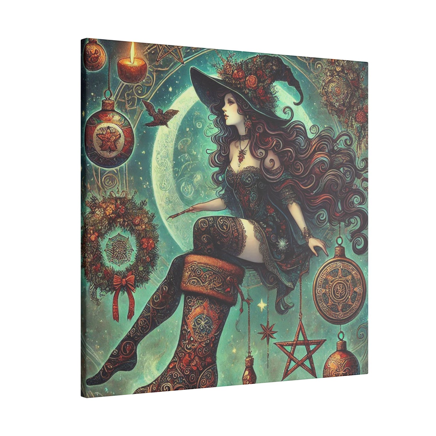 Canvas Wall Art - Witch Design