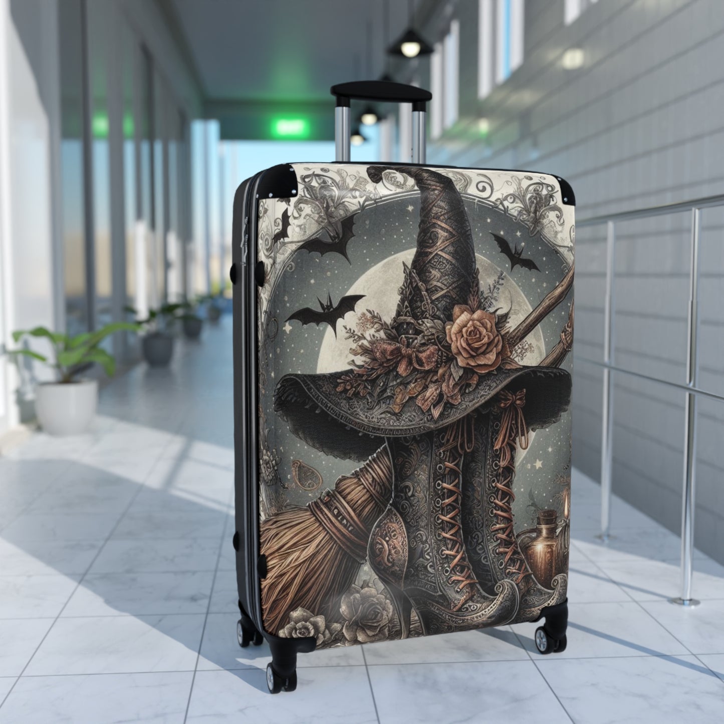 Witch Hat & Boots Suitcase