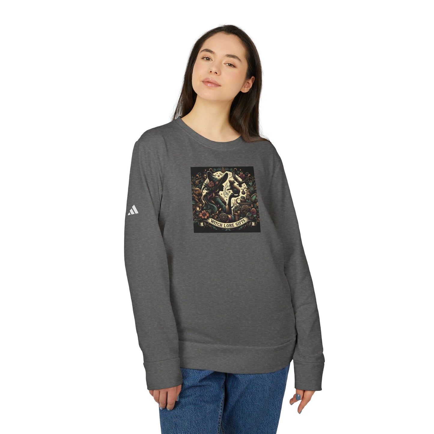 Witch Lore Gifts Adidas® Unisex Fleece Crewneck Sweatshirt