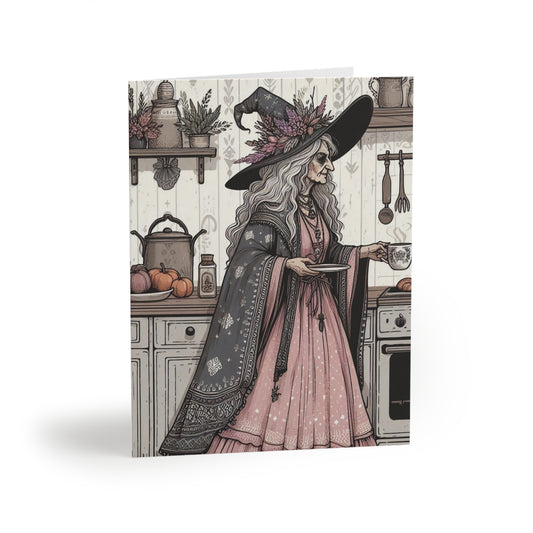 Witch Greeting Cards (8 pc, 16 pc, and 24 pc) Envelopes Included