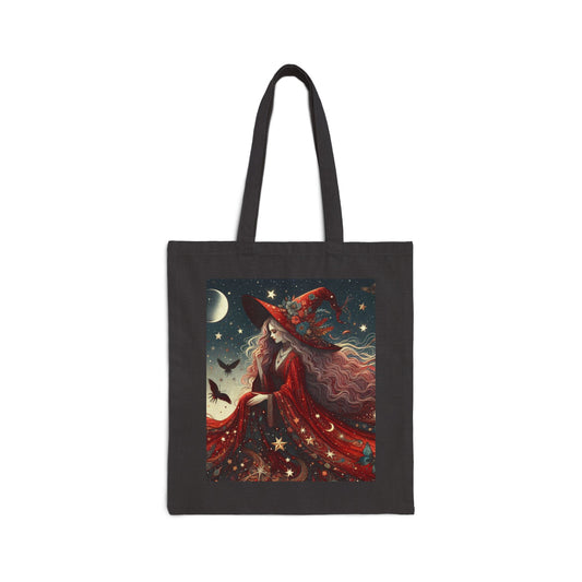 Witch Tote Bag - Cotton Canvas